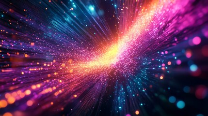Fototapeta premium Abstract Colorful Technology Design