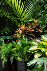 Fototapeta premium A collection of plants in a pot
