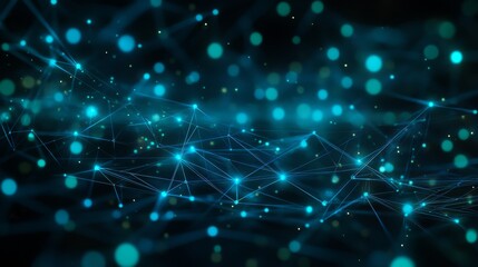 Fototapeta premium Abstract Network Design - Futuristic Technology Illustration