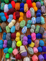Moroccan Markets: Souks with weaving materials for sale