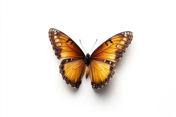 Obraz premium A butterfly sits on a white surface