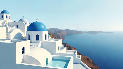 Obraz premium Picturesque Greek Island Landscape