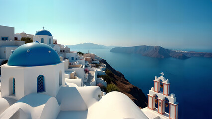 Obraz premium Scenic Greek Island Landscape