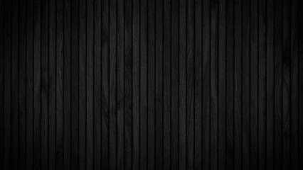 A  dark black  background with wooden stripes. The stripes are thin and close together