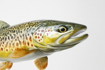 Fototapeta premium A close-up shot of a fish on a white surface