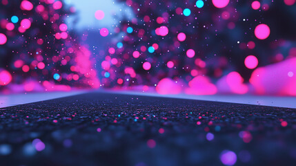 Christmas Cheer in Glitch Art Style with Distorted Decorations