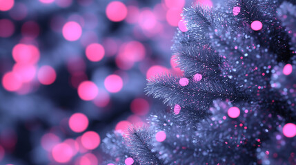 Christmas Glitch Art with Distorted Decorations and Lights