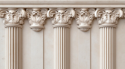Vintage Patterned Monuments with Ornate Details and Cultural Heritage