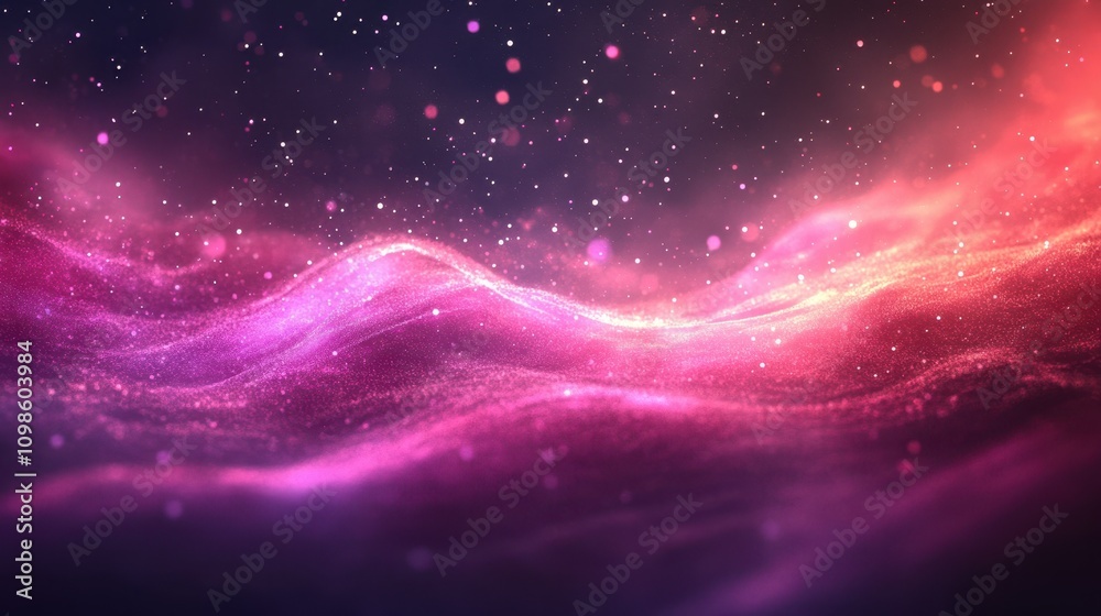 Poster Vibrant Waves of Color Ripple Through Cyberspace in a Mesmerizing Display of Digital Artistry
