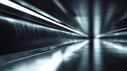 Obraz premium A sleek metallic photo border featuring sharp edges and a reflective surface