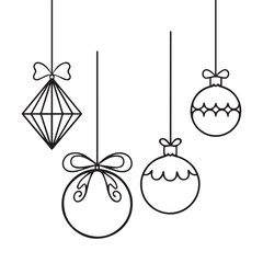 Doodle christmas  element set
