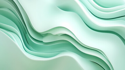 Obraz premium Mint green textured abstract background. Minimalism. Illustration