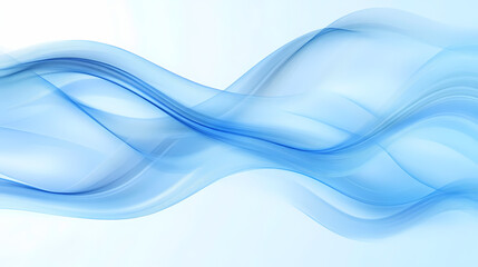 Obraz premium Abstract blue wavy background. Minimalism. Illustration
