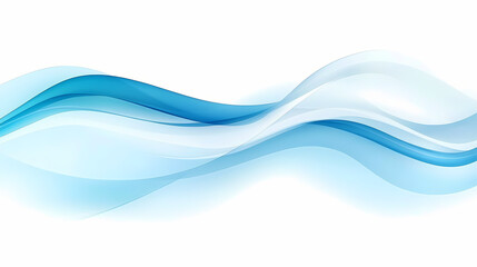 Obraz premium Abstract blue wavy background. Minimalism. Illustration