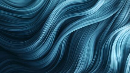 Fototapeta premium Abstract blue wavy background. Minimalism. Illustration