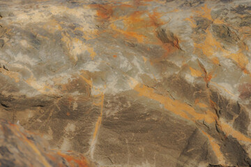 A Colourful Rock Along Shoreline Of Lake Ontario