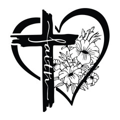 Faith Cross Png, Christian Quote Svg Png,Faith Cross PNG - Christian PNG, Faith on cross, Png, Sublimation, Religious Png, Christmas Faith, Belief, Faith Png,
