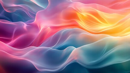 Obraz premium Abstract colorful flowing waves background.