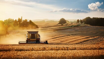 Fototapeta premium harvesting in the countryside
