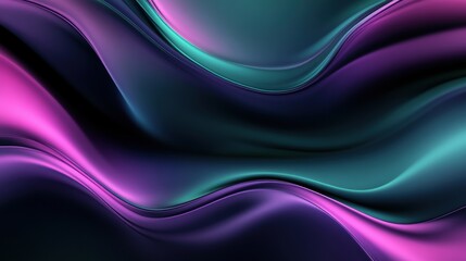 Obraz premium A purple and blue wave with a black background