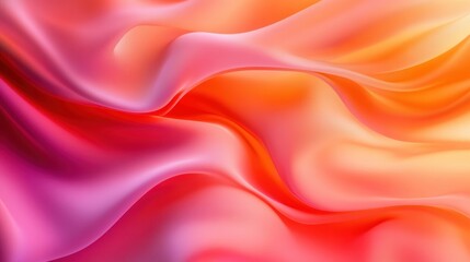 Obraz premium A pink and orange fabric with a wave pattern