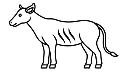  A Collection of set Line Art Illustrations of Animals Branding Vector Icon, EPS Format.