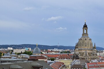 Dächer in Dresden, Deutschland