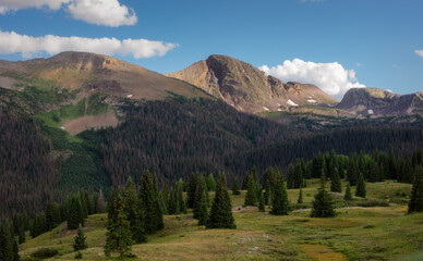 Twilight Peak Along Colorado's Million Dollar Highway
