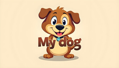 Fototapeta premium Cute cartoon character mascot logo design