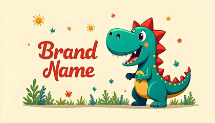Fototapeta premium Cartoon mascot animal logo design