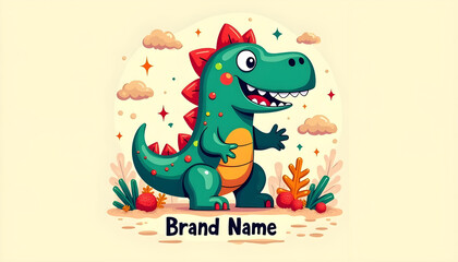 Obraz premium Cartoon mascot logo design