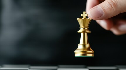 A solid gold chess trophy being awarded to a grandmaster