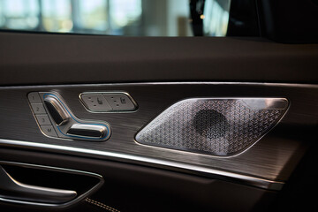 Explore the intricate functions of premium luxury car seat control buttons in detail