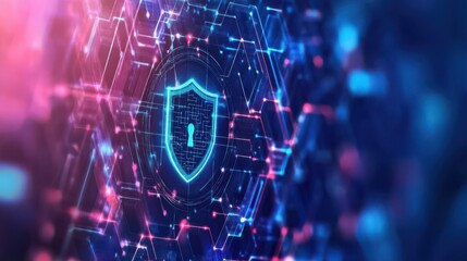 Obraz premium Business technology Antivirus alert protection Firewall security and cyber security Cybersecurity and IT