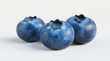 Obraz premium blueberry, isolated on white background, full depth of field