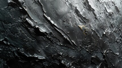 A monochromatic abstract work with a focus on texture and materiality.