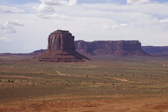 Scenic View of Monument Valley Desert Landscape
