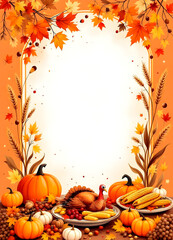 Golden Autumn Thanksgiving Design
