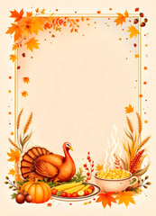 Thanksgiving Template with Rustic Charm