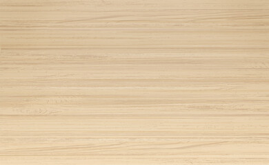 Realistic vector wood table background. Top view isolated wooden floor. Light brown wood texture with stripes. Mock-up with pine texture for advertisement. Vector illustration EPS10