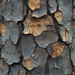 Fototapeta premium Close-up of Cracked Tree Bark Texture
