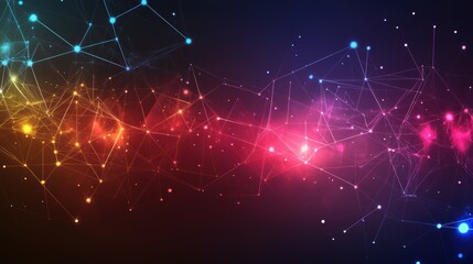 Fototapeta premium Digital background, can be used in the description of network abilities, technological processes, digital storages, science, education