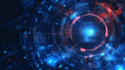 Obraz premium Digital background for tech