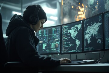 A dedicated female IT consultant within the cyber security team aims to prevent security threats, patch vulnerabilities, and handle incidents.