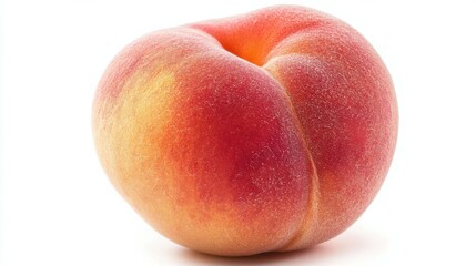 Fototapeta premium Peach isolated on white background, full depth of field