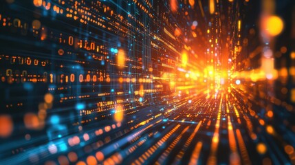 Using Stock technology, an abstract circuit cyberspace design was created