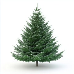 Fototapeta premium 3d rendered christmas tree isolated on white background 