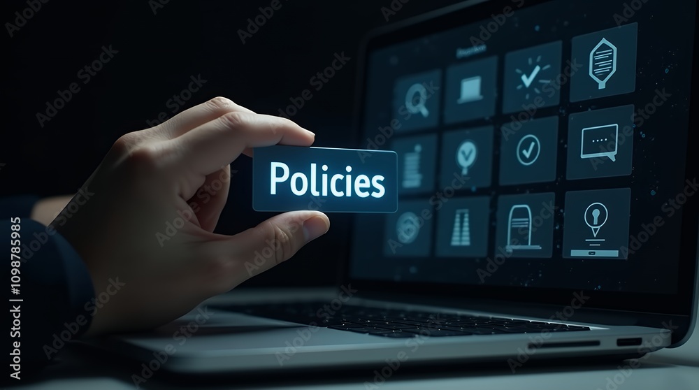 Poster In-Depth Review of Policy Documentation and Compliance With Visual Cues Including Checklists and Certifications for Effective Management