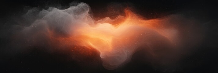 Obraz premium A blurry orange and white cloud with a lot of dust