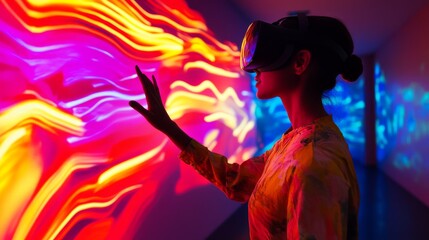 Immersive VR Experience: Colorful Digital Art